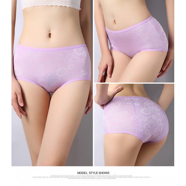 YOYI FASHION Women Menstrual Period Briefs Jacquard Easy Clean Panties Multi Pack US Size XXS-4XL//11