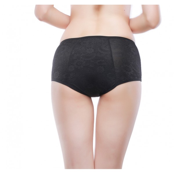 Women Menstrual Period Briefs Jacquard Easy Clean Panties Multi Pack
